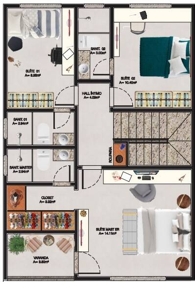 Casa de Condomínio à venda com 4 quartos, 180m² - Foto 5